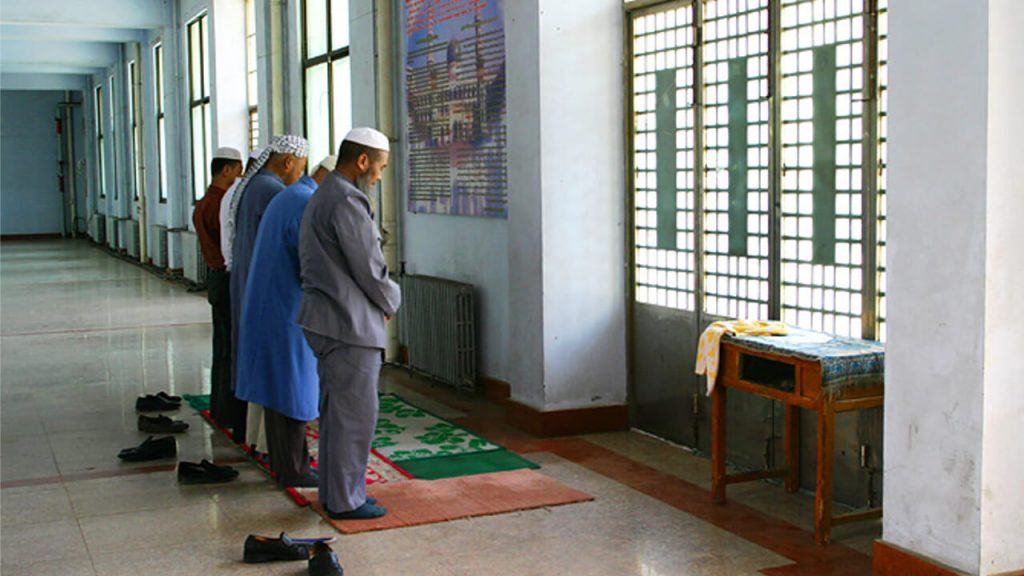 Prayers at Dongguan mosque