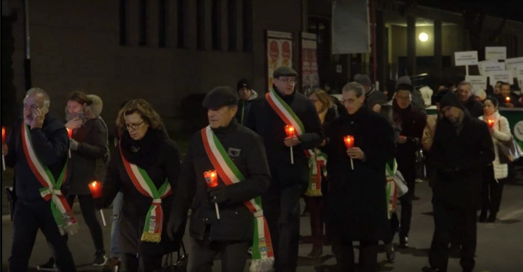 The municipal representatives ahead of the procession