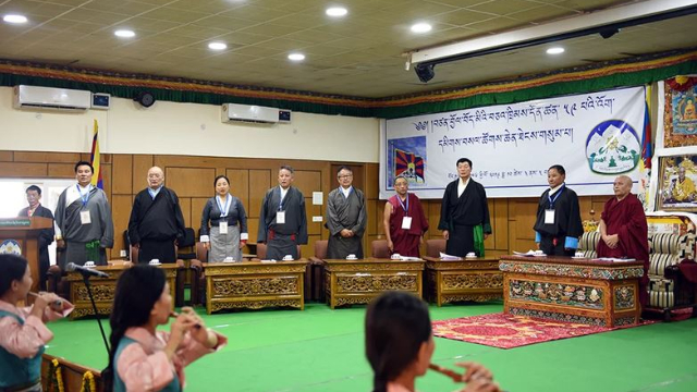 Opening ceremony of the 3rd Special General Meeting in Dharamshala. Courtesy of the Tibet Policy Institute.
