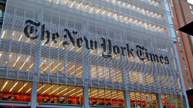 The New York Times building in New York