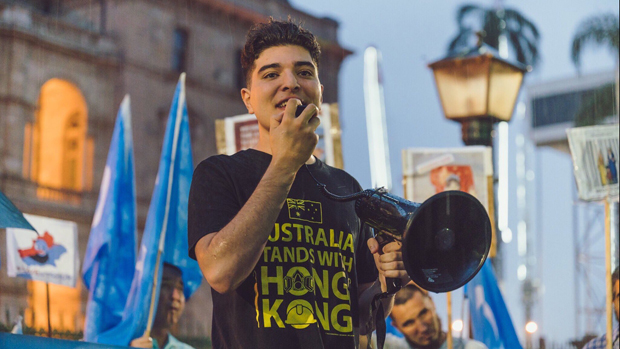 Australian student activist Drew Pavlou