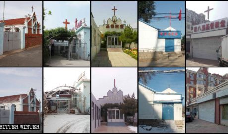Crosses and signboards were torn down from Three-Self Church venues.