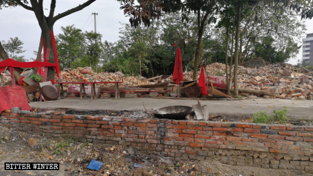 The Buddhist Puti Temple was demolished on October 18.