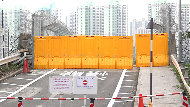 The Nov. 2 footbridge at the Chinese University of Hong Kong