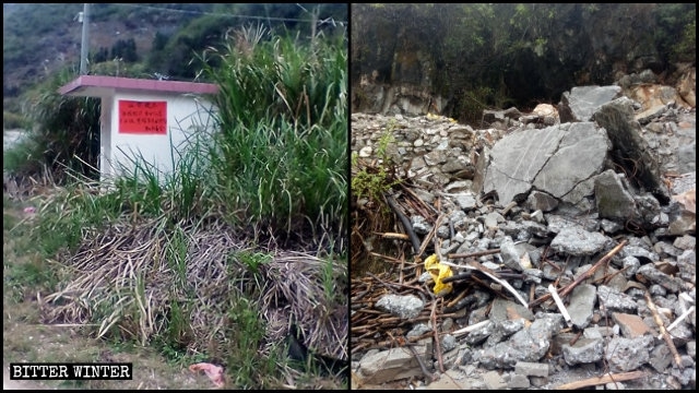 A house church venue in Heyuan was forcibly demolished.