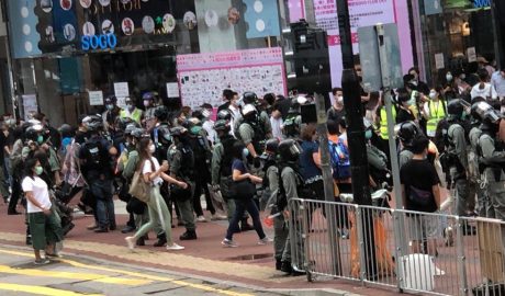 On May 27, Causeway Bay Hong Kong Protest