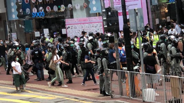 On May 27, Causeway Bay Hong Kong Protest