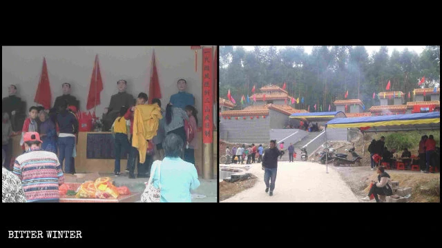 The Mujiling Temple in Heng county’s Baihe town receives countless worshippers.