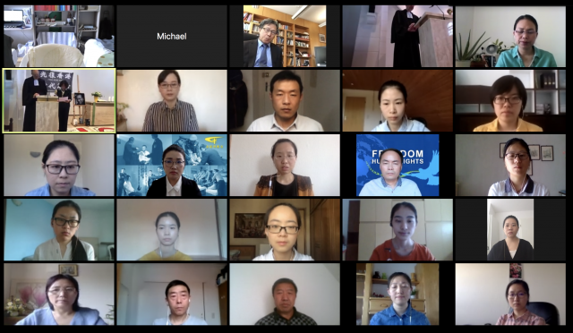 Multiple activists in the global online memorial activity.