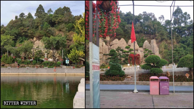 A 15.9-meter-tall Maitreya statue in Guangdong Province’s Dongguan city was demolished one early morning in May 2019 for “being too tall.”