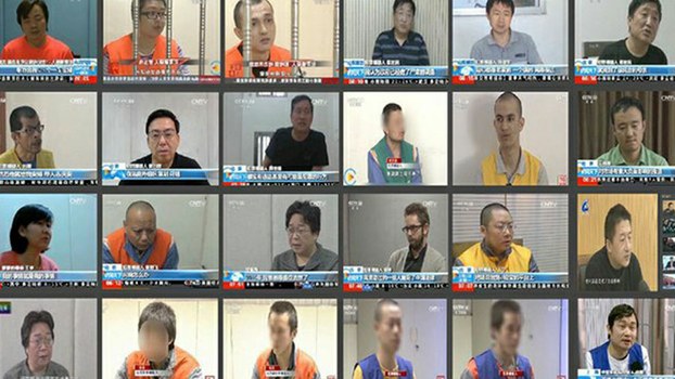 A montage of televised forced confessions of dissidents, foreign human rights activists and others carried by China's state TV between July 2013 and January 2020 and documented by the rights NGO Safeguard Defenders in a submission this week to the U.N. Special Rapporteur.