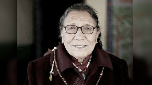 Former Tibetan resistance fighter and political prisoner Ama Adhe is shown in a file photo