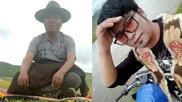 Tibetan community leader Bu Dokyab (L) and his nephew Gyaltsen (R) are shown in undated photos