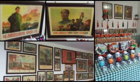 A shop selling Mao Zedong souvenirs in the Lanshan’gen-Yuncheng Impression Scenic Area.