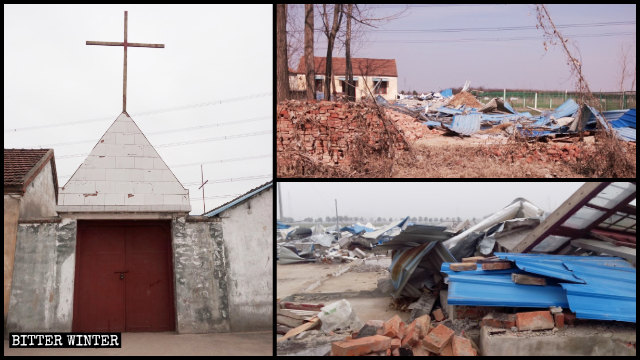 A house church venue in Hangzhou’s Yuhang district was demolished.