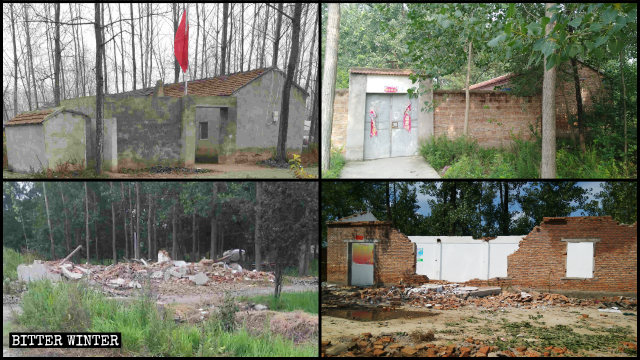 At least three Three-Self Church venues were demolished in Siyang county.