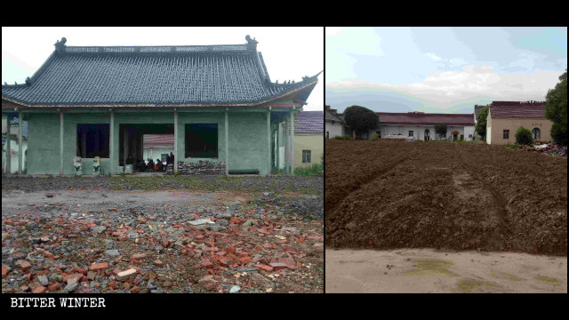 The Fusheng Temple was demolished in June.