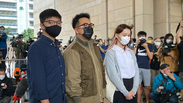 3 Hong Kong Prominent Pro-Democracy Activists in Custody